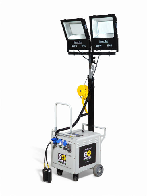 GoRental 6800Wh Industrial Battery Powerhouse with Lighting